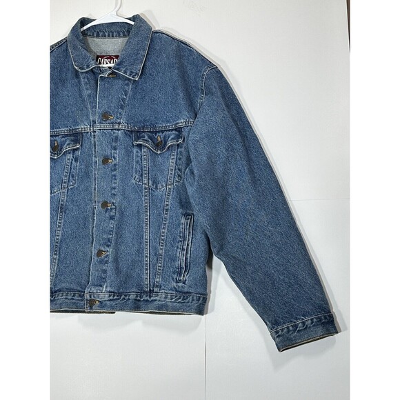 VTG 1997 Denim Jacket Oscar Dela Hoya Hector Macho Camacho Caesars Palace Boxing - Picture 4 of 16